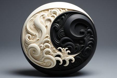 Exploring the profound symbolism and philosophy of yin-yang: a journey into balance, harmony, and duality in Chinese culture and philosophyの素材