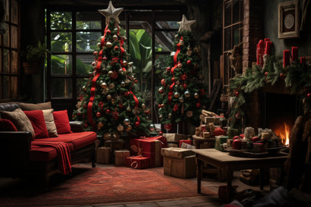 Festive colombian christmas traditions and celebrations with vibrant lights, joyful gatherings, and cultural ornaments, capturing the spirit of the season in colombiaの素材