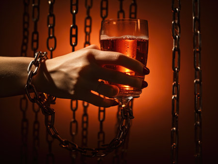 Alcohol dependence. recovery journey from alcohol dependence: hope, healing, and the path to sobriety for individuals struggling with addiction and their loved onesの素材