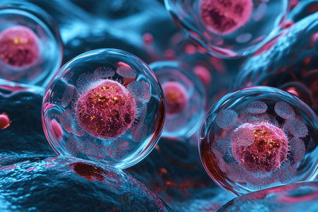 Unveiling the intricacies: the structure of the human cell, a journey into the microscopic realm of organelles, membranes, and genetic material, deciphering the complex blueprint of lifeの素材