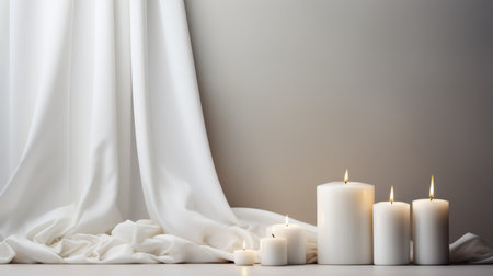 Happy Candlemas Day, celebrating the tradition, faith, and symbolism of candlelight in religious observance and festivity. Presentation of Jesus Christ Feast of the Purification of the Blessed Maryの素材