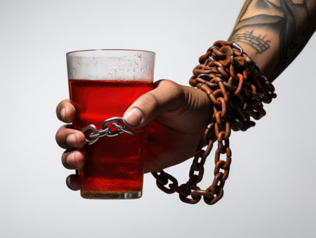 Alcohol dependence. recovery journey from alcohol dependence: hope, healing, and the path to sobriety for individuals struggling with addiction and their loved onesの素材