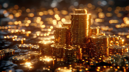 Casino, online gaming, app Texas Hold'em, roulette, and a variety of chips for an immersive and thrilling gaming mobile device and live gamesの素材