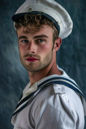 Emerging maritime leaders: inspiring naval cadet embark on their journey of training, discipline, and leadership in service of the sea.の素材