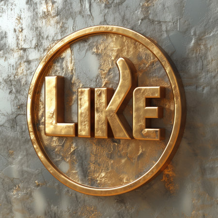 Performance, button featuring the text like, embodying the essence of approval and positivity, perfect for digital communication, social media, and online interactionsの素材