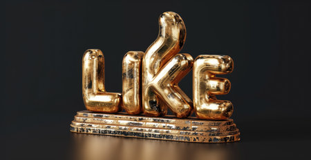 Performance, button featuring the text like, embodying the essence of approval and positivity, perfect for digital communication, social media, and online interactionsの素材