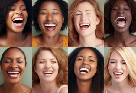 A vibrant tableau unfolds as people from diverse nationalities gather, representing a harmonious blend of cultures, backgrounds, and ethnicities, celebrating the beauty of multiculturalism and unityの素材