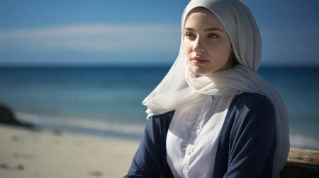 Vibrant imagery of Islamic lifestyle. Culturally authentic clothing a visual journey through spirituality, traditions, and community bonds, hijab burkaの素材