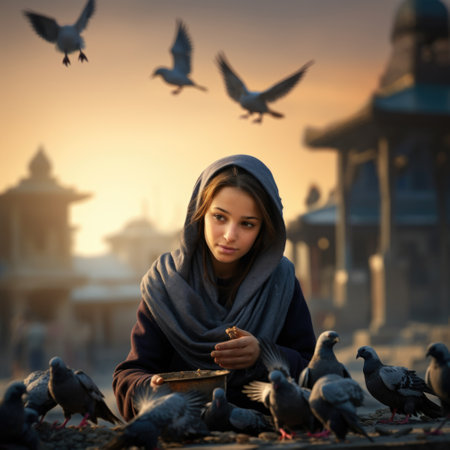 Vibrant imagery of Islamic lifestyle. Culturally authentic clothing a visual journey through spirituality, traditions, and community bonds, hijab burkaの素材