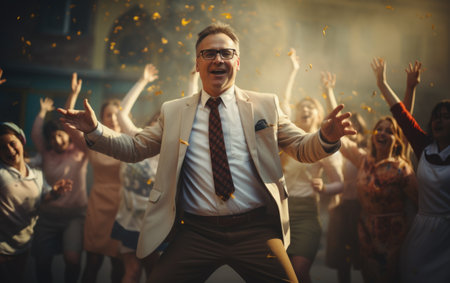 Happy teachers day. a singular tribute to the dedicated educators shaping minds, inspiring hearts, and empowering generations with knowledge and wisdom.の素材