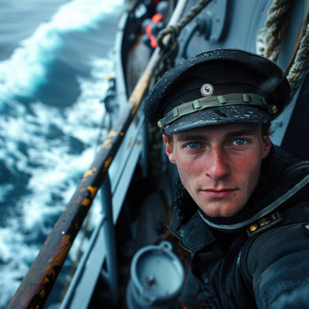 Emerging maritime leaders: inspiring naval cadet embark on their journey of training, discipline, and leadership in service of the sea.の素材