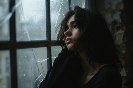 loneliness: capturing the emotional landscape of solitude, isolation, and the human experience of being alone in poignant, introspective momentの素材