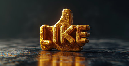 Performance, button featuring the text like, embodying the essence of approval and positivity, perfect for digital communication, social media, and online interactionsの素材