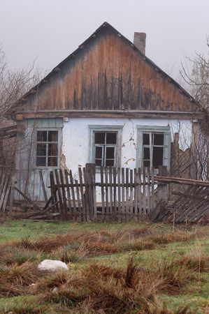 Abandoned house in the small village.の写真素材