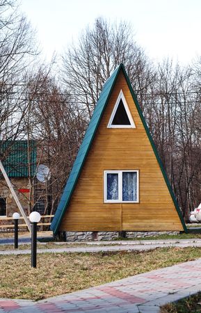 Little house in the forest health resort.の写真素材