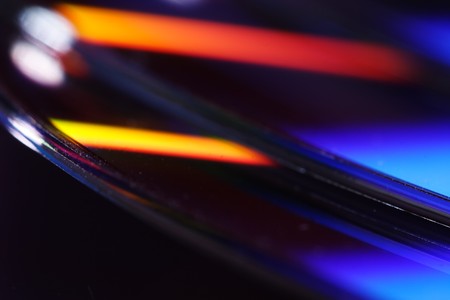 Close up of DVD disks. Narrow depth of field.の写真素材