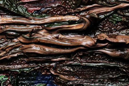 Abstract oil paintings on the canvas  Fragment  Texture  Grunge の写真素材