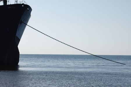 Ship on the shoalの写真素材