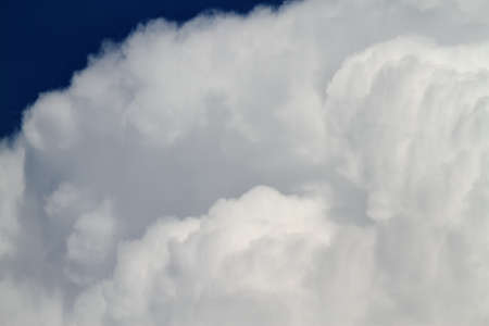 Big clouds in blue sky  Close-up の写真素材
