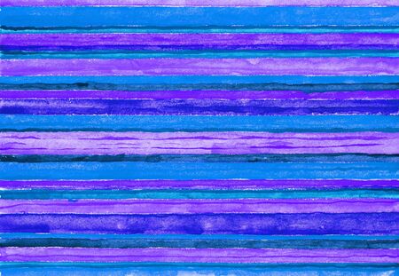 Colored stripes. Watercolors painted background.の写真素材