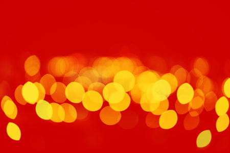Night lights on the street. Unfocused.