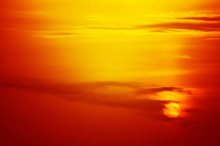 Beautiful sunset sky. Nature background.の写真素材