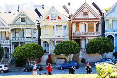 SAN FRANCISCO - MARCH 25: Beautiful street view in downtown of San Francisco. San Francisco,...