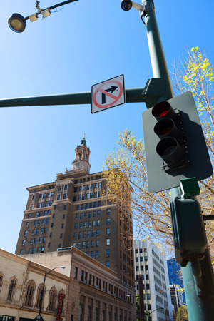 SAN JOSE - MARCH 26: Beautiful street view in downtown of San Jose. San Jose, California - March 26, 2015.のeditorial素材