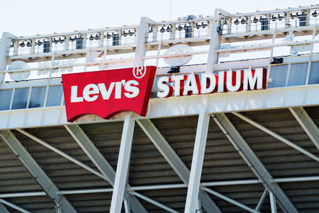 SAN JOSE - MARCH 26: Beautiful street view in downtown of San Jose. San Jose, California - March 26, 2015.のeditorial素材