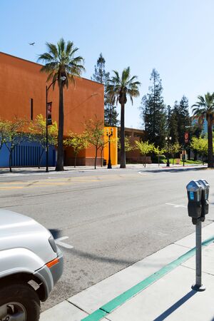 SAN JOSE - MARCH 26: Beautiful street view in downtown of San Jose. San Jose, California - March 26,...