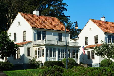 SAN FRANCISCO - MARCH 25: Beautiful street view in downtown of San Francisco. San Francisco, California - March 25, 2015.のeditorial素材