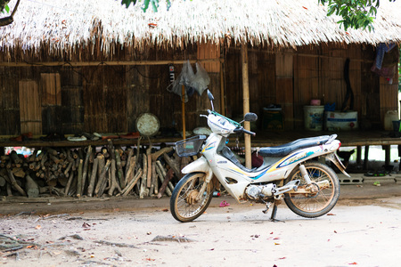 CHIANG RAI, THAILAND - AUGUST 31, 2015:Some details of the Karen Hilltribe. The Karen Village near Chiang Rai, Thailand.のeditorial素材