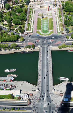 PARIS, FRANCE - MAY 6, 2016: The famous Seine River. One of the tourist attractions of Paris.のeditorial素材