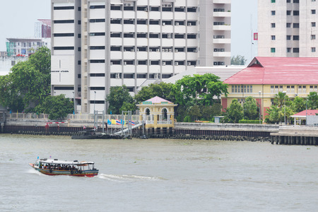 BANGKOK, THAILAND - AUGUST 17, 2016: Transport on noisy and colorful life-filled streets of Bangkok.のeditorial素材