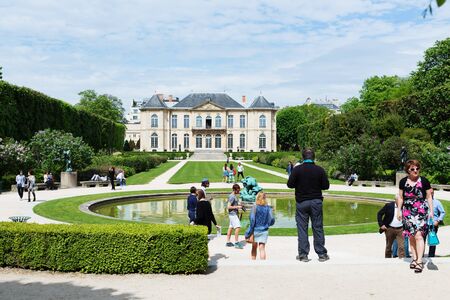PARIS, FRANCE - MAY 7, 2016: Exposition of Auguste Rodin museum.のeditorial素材