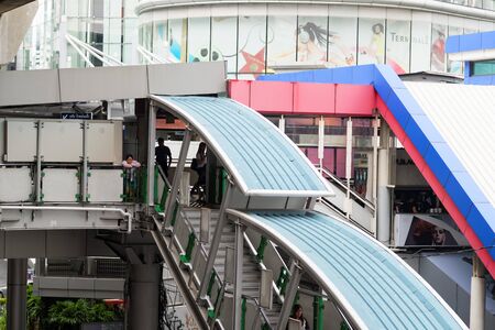 BANGKOK, THAILAND - AUGUST 29, 2015: Noisy and life filled streets of Bangkok.のeditorial素材