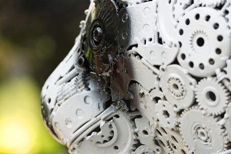 BANGKOK, THAILAND - AUGUST 31, 2016: Hunlek Korat - eco art exhibition in Siam Discovery. Open and free of charge exhibition on the street near big shopping mall in downtown of Bangkok.のeditorial素材