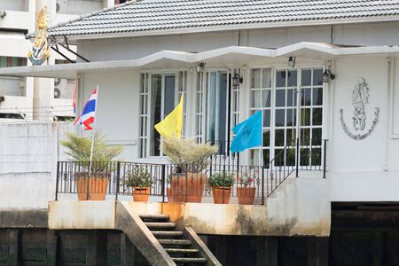 BANGKOK, THAILAND - AUGUST 29, 2016: Beautiful fusion of historic and modern architecture in...