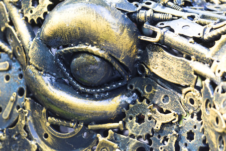 BANGKOK, THAILAND - AUGUST 31, 2016: Hunlek Korat - eco art exhibition in Siam Discovery. Open and free of charge exhibition on the street near big shopping mall in downtown of Bangkok.のeditorial素材