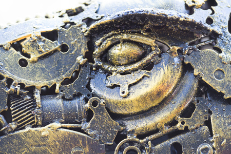 BANGKOK, THAILAND - AUGUST 31, 2016: Hunlek Korat - eco art exhibition in Siam Discovery. Open and free of charge exhibition on the street near big shopping mall in downtown of Bangkok.のeditorial素材