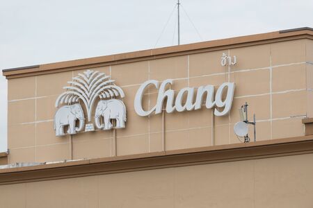 BANGKOK, THAILAND - AUGUST 24, 2016: Elements of decorations on the street in the downtown of Bangkok.のeditorial素材
