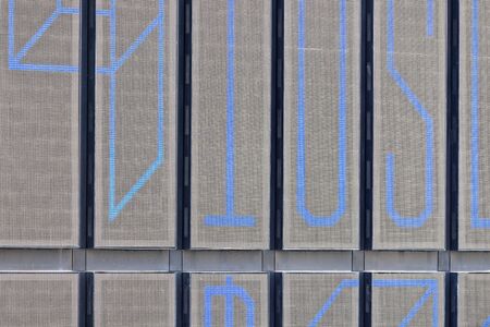 BANGKOK, THAILAND - AUGUST 24, 2016: Elements of decorations on the street in the downtown of Bangkok.のeditorial素材
