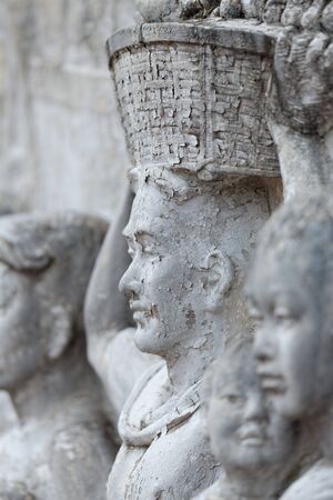 BANGKOK, THAILAND - AUGUST 29, 2016: Elements of decorations on the street in the downtown of Bangkok.のeditorial素材