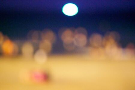 Night lights out of focus.の写真素材
