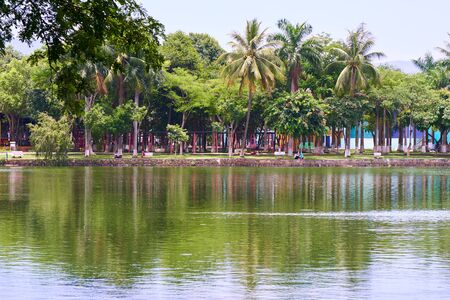 DA NANG, VIETNAM - AUGUST 1, 2017: Calm and beautiful park located in Da Nang city.のeditorial素材