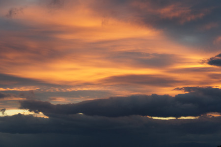 Dramatic sky background.
