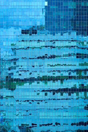 Skyscraper wall. Abstract architectural background.