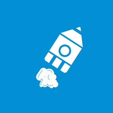 Space ship icon isolated vector illustrationのイラスト素材