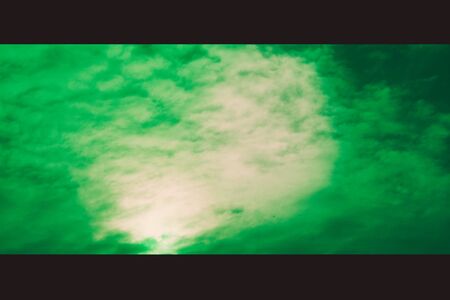 The suns rays at sunset. Toxic sky.