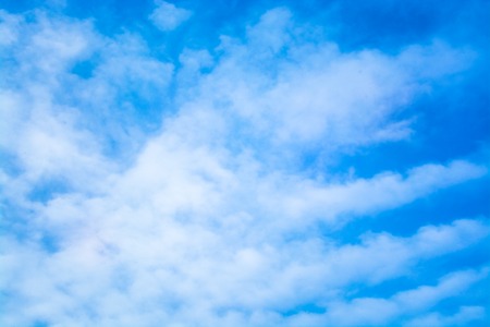 Blue sky with clouds. tintedの写真素材